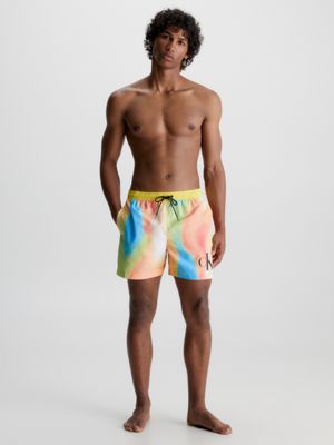 Badeshorts Monogram | Medium Calvin mit KM0KM008020G0 - Klein® CK Tunnelzug