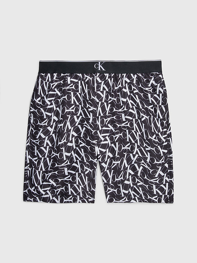 black board shorts - ck monogram for men calvin klein