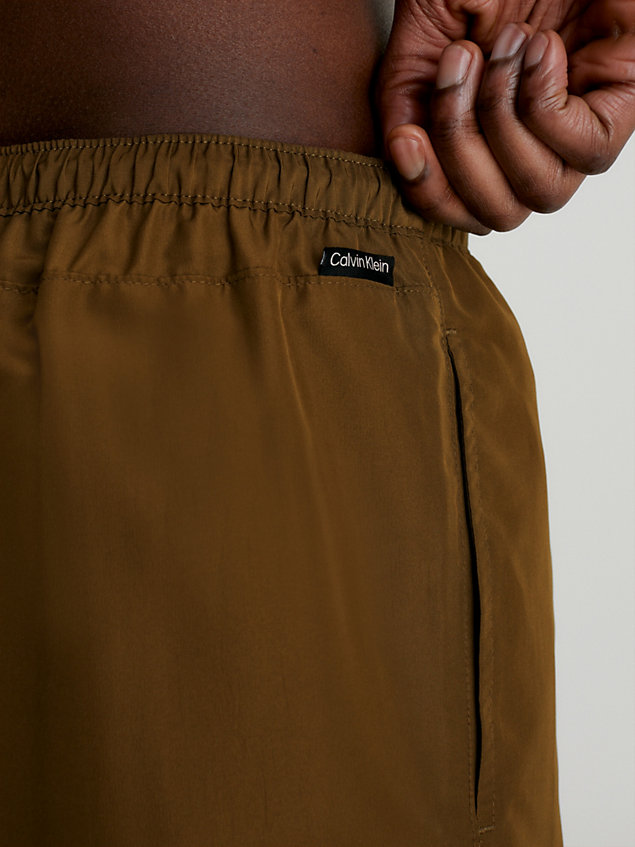 brown board shorts - ck monogram for men calvin klein