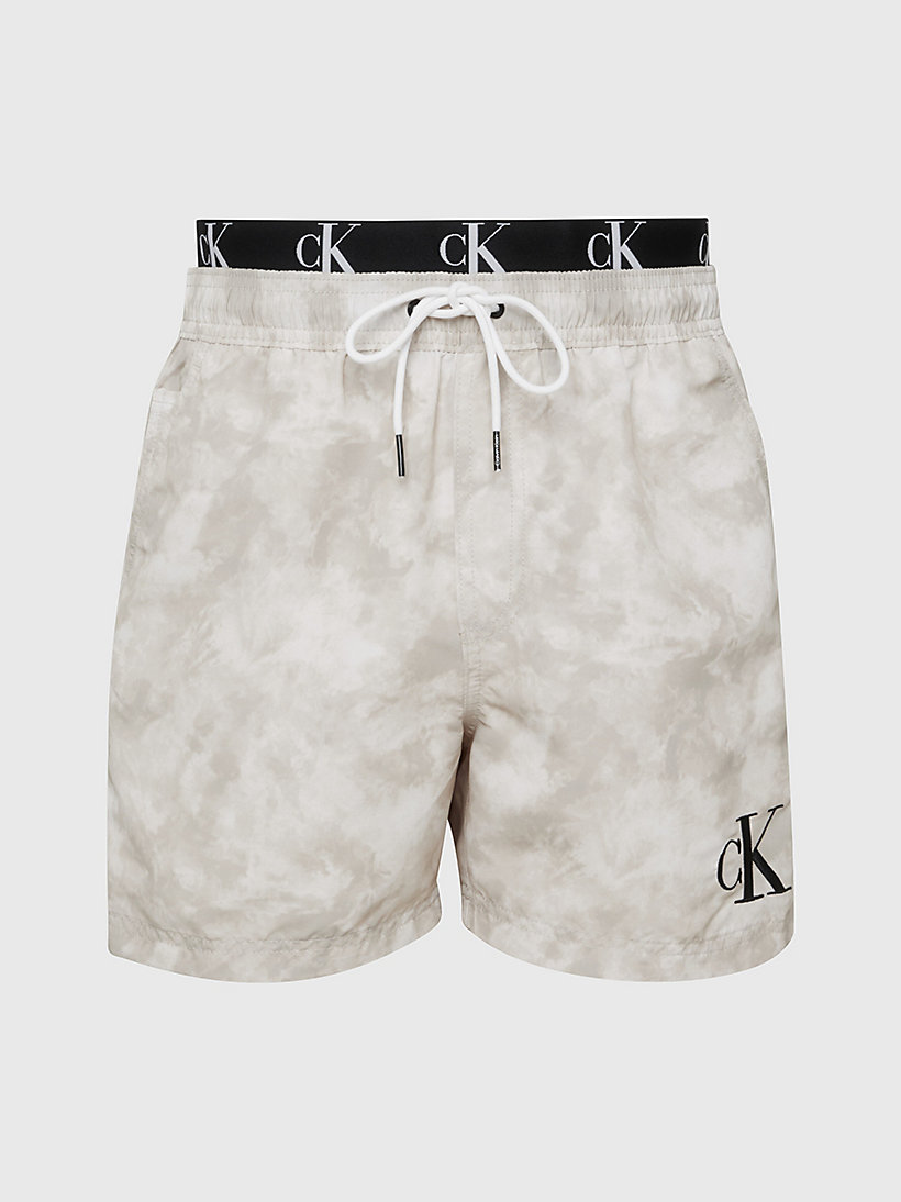 Description Normal problem Double Waistband Swim Shorts - CK Authentic Calvin Klein® | KM0KM008070H7