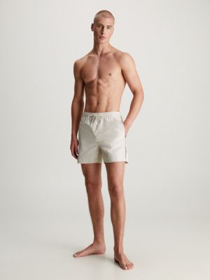 Calvin klein taped hot sale drawstring swim shorts