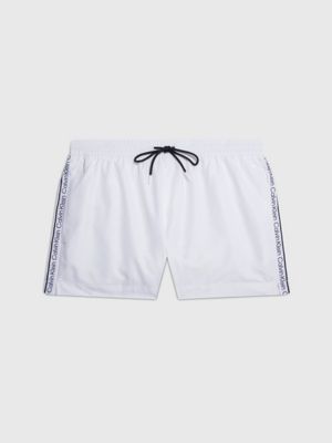 Short Drawstring Swim Shorts - Logo Tape Calvin Klein® | KM0KM00811YCD