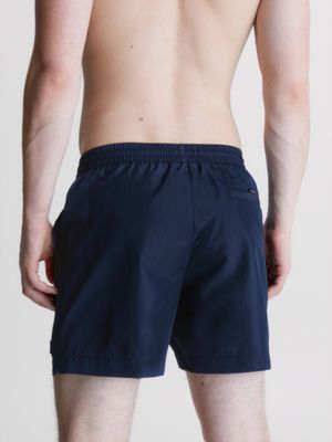 NAVY IRIS Medium Drawstring Swim Shorts - Core Solids for men CALVIN KLEIN