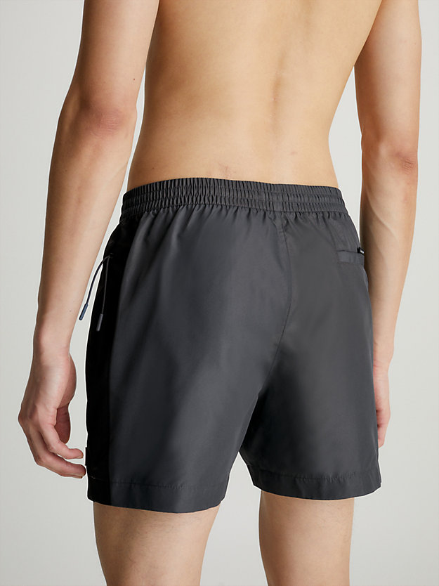 OIL GREY Medium Drawstring Swim Shorts - Core Solids for men CALVIN KLEIN