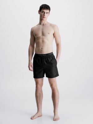 Double Waistband Swim Shorts - Core Solids Calvin Klein® | KM0KM00815BEH