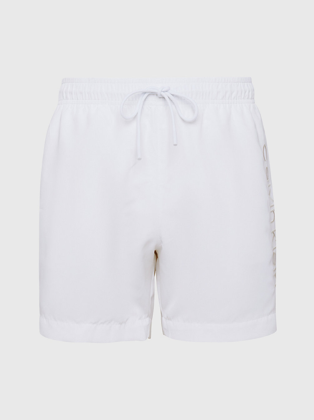 PVH CLASSIC WHITE Double Waistband Swim Shorts - Core Logo undefined men Calvin Klein