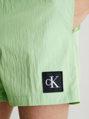 Calvin klein green hot sale swim shorts