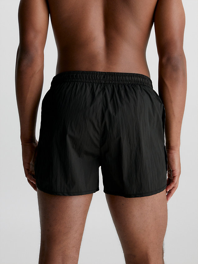black szorty kąpielowe do biegania o krótkiej długości - ck nylon dla mężczyźni - calvin klein