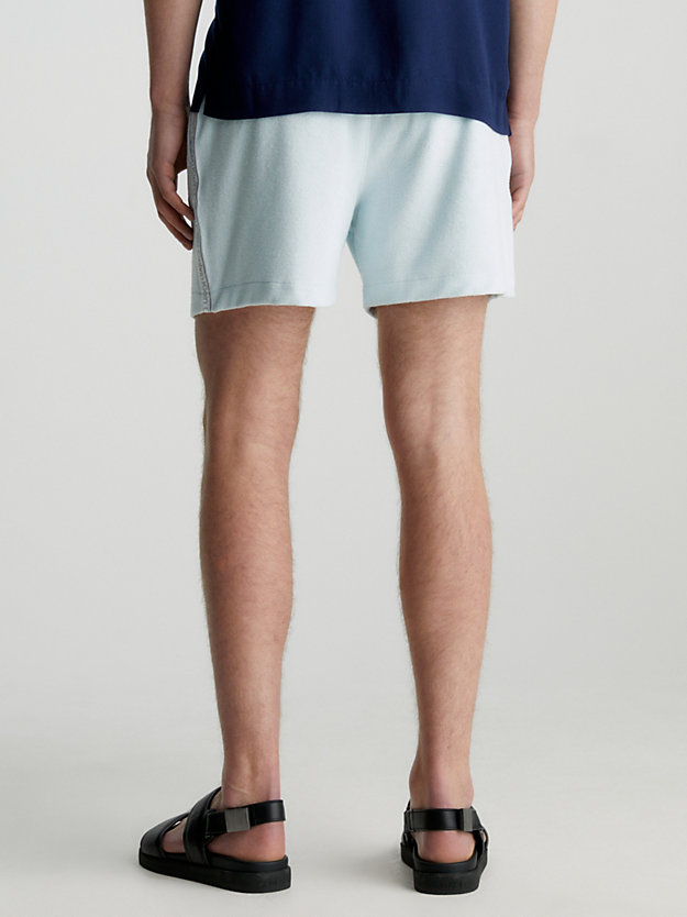 icestorm towelling beach shorts - logo tape for men calvin klein