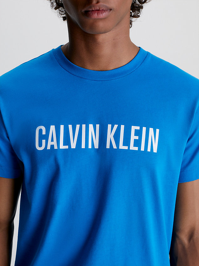 blue t-shirt plażowy - intense power dla mężczyźni - calvin klein