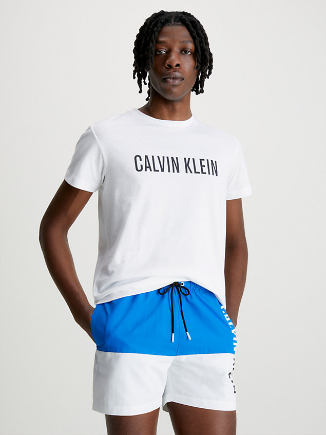 white beach t-shirt - intense power for men calvin klein