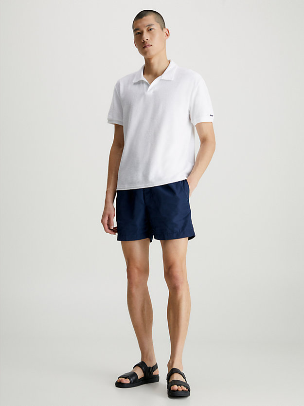 PVH CLASSIC WHITE Towelling Beach Polo Shirt for men CALVIN KLEIN