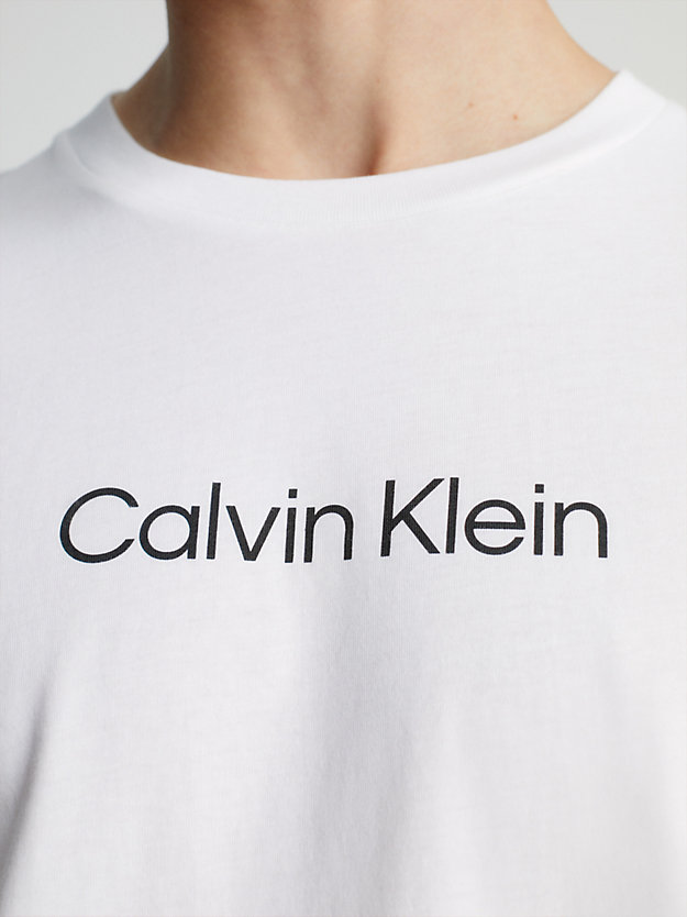 pvh classic white beach t-shirt for men calvin klein