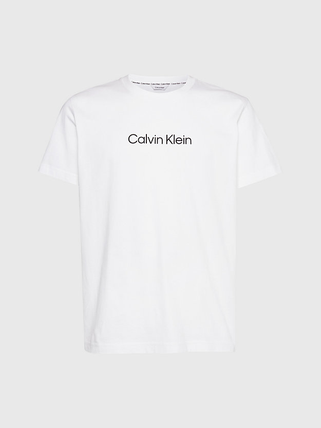 pvh classic white beach t-shirt for men calvin klein