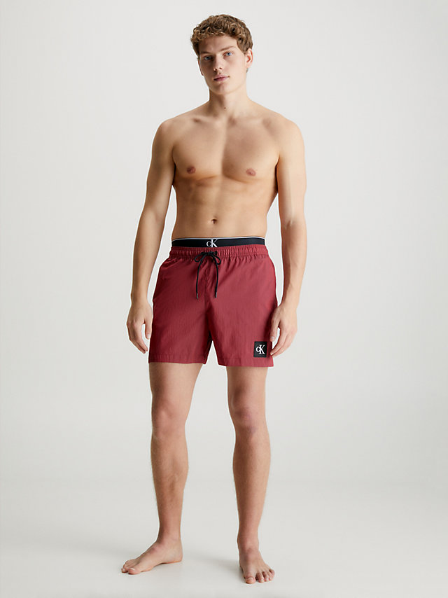 Double Waistband Swim Shorts - CK Nylon Calvin Klein® | KM0KM00846GNK
