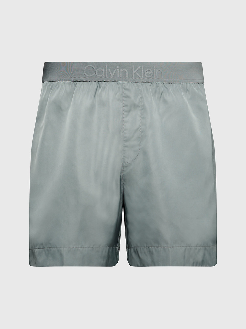 WINTER GREY Logo Waistband Swim Shorts - Core Tonal undefined men Calvin Klein