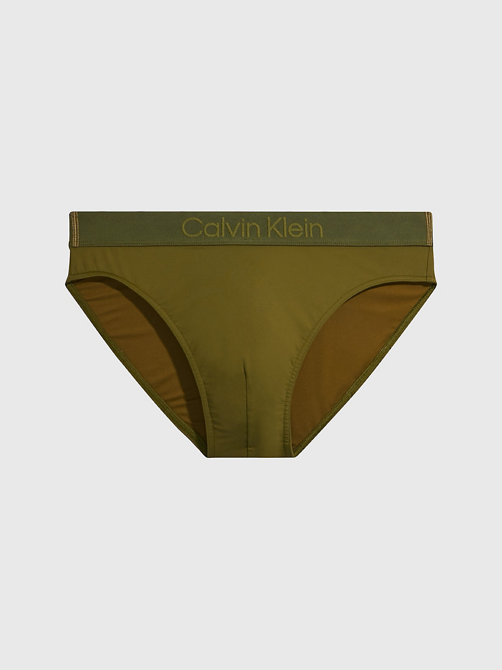 TROPICAL FERN Logo Waistband Swim Briefs - Core Tonal undefined men Calvin Klein