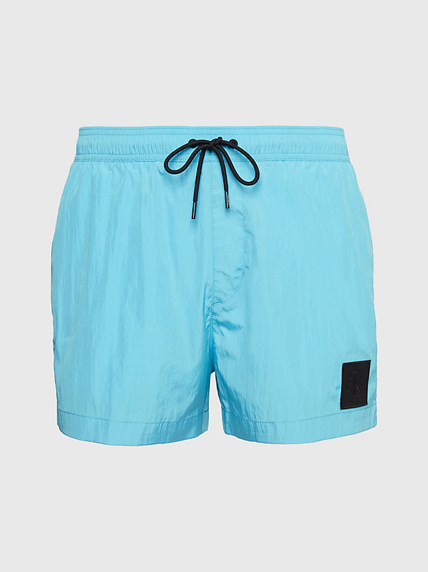blue tide short drawstring swim shorts - ck nylon for men calvin klein