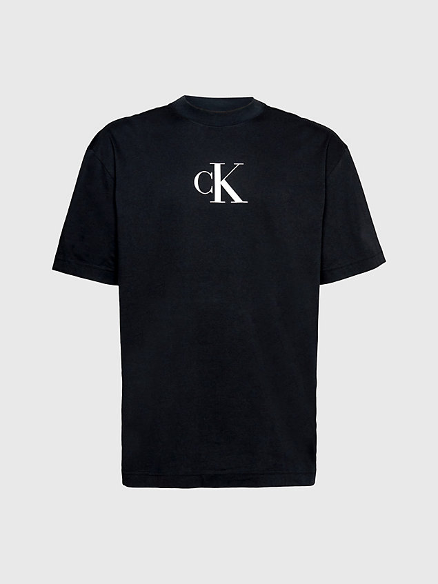 camiseta de playa - ck monogram black de hombre calvin klein
