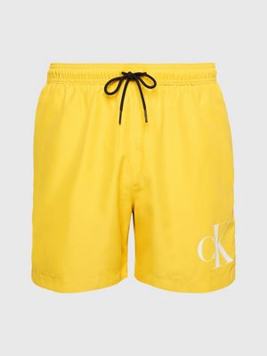 Medium Drawstring Swim Shorts - CK Monogram Calvin Klein