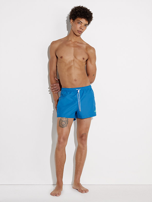 BLUE AMBIENCE Short Drawstring Swim Shorts - Pride for men CALVIN KLEIN