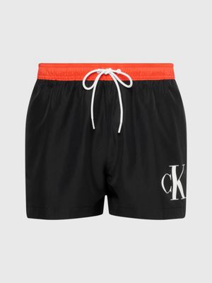 Badeshorts Calvin Monogram Kurze Klein® | Kordelzug CK KM0KM00901BEH - mit