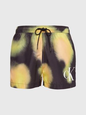 Short Drawstring Swim Shorts - CK Monogram Calvin Klein