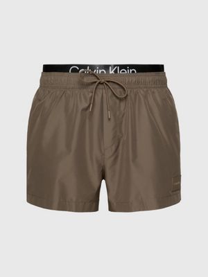 Calvin klein taped drawstring swim outlet shorts