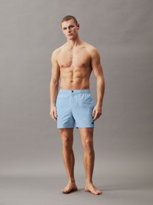 pleasant blue tailored swim shorts - ck black for men calvin klein