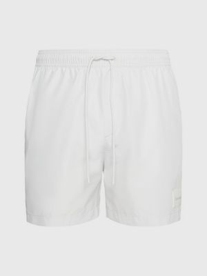 nimbus cloud medium drawstring swim shorts - ck steel for men calvin klein