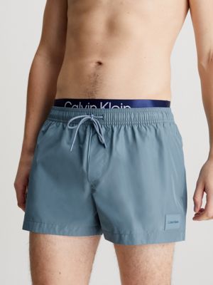 Pantaloncini da bagno corti con fascia in vita doppia CK Steel da seo ProductKeyword Calvin Klein KM0KM00947C7Y