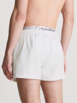 Double Waistband Swim Shorts - CK Steel Calvin Klein® | KM0KM00947CHZ