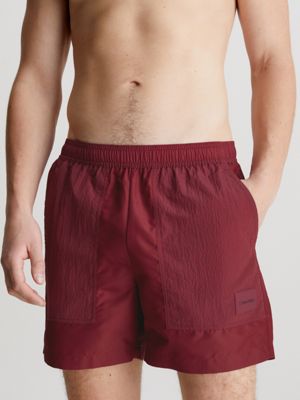 cordovan ripstop medium drawstring swim shorts for men calvin klein