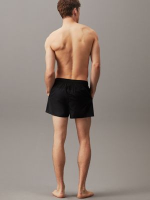 pvh black ripstop short drawstring swim shorts for men calvin klein