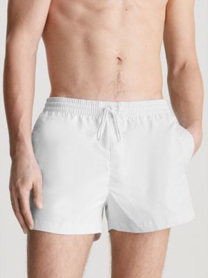 nimbus cloud short drawstring swim shorts - logo tape for men calvin klein