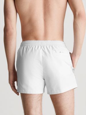 nimbus cloud short drawstring swim shorts - logo tape for men calvin klein