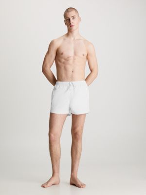 nimbus cloud short drawstring swim shorts - logo tape for men calvin klein