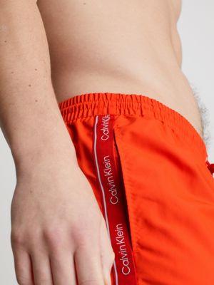 Short Drawstring Swim Shorts Logo Tape Calvin Klein KM0KM00956SCZ