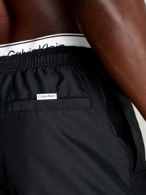 Calvin klein double outlet waistband swim shorts black