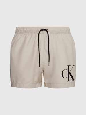 Short Drawstring Swim Shorts CK Monogram Calvin Klein KM0KM00967PE0