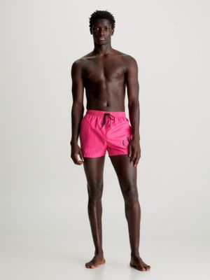 Short Drawstring Swim Shorts - CK Monogram Calvin Klein®