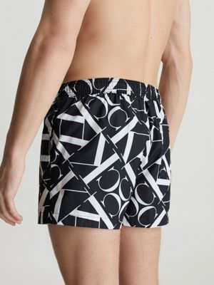 Short Drawstring Swim Shorts - CK Monogram Calvin Klein®