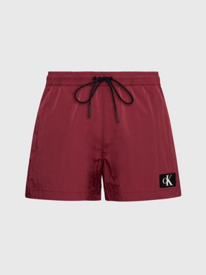 Red calvin store klein swim shorts