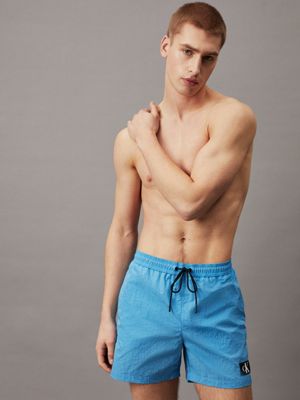 Short Drawstring Swim Shorts - CK Monogram Calvin Klein®