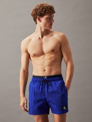 Double Waistband Swim Shorts CK Monogram Calvin Klein KM0KM00981C7N