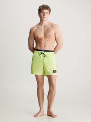 Calvin klein best sale green swim shorts