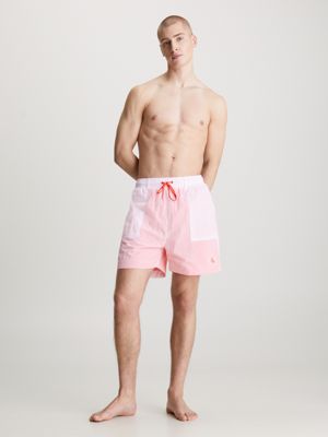 hot heat medium drawstring swim shorts - ck monogram for men calvin klein