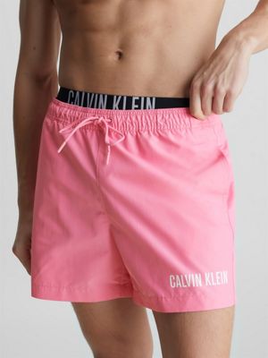 Pink calvin klein store swim shorts