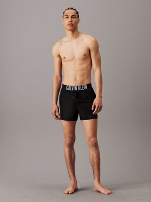 pvh black swim trunks - intense power for men calvin klein