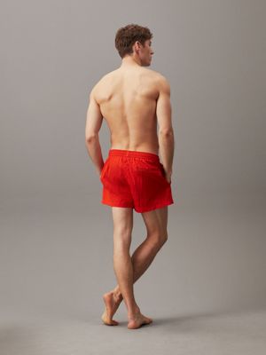 Red calvin klein shorts on sale